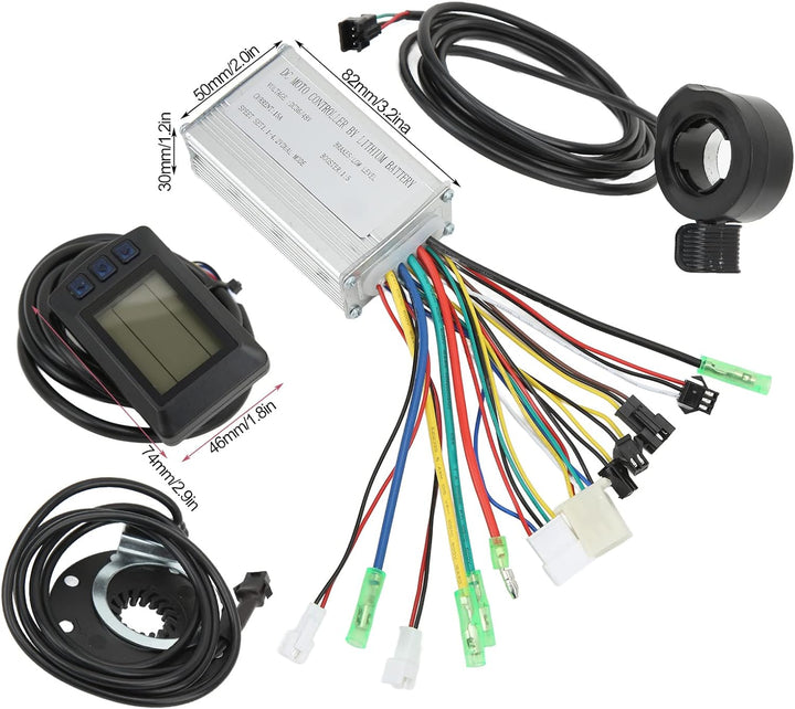 VGEBY Elektrofahrrad-Controller-Kit, Elektrofahrrad-Motorsteuerung 15A Gemeinsamer Controller 36V 48