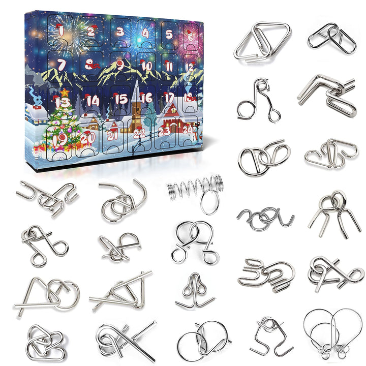 Awutzut Puzzle Adventskalender 2025 Knobelspiele für Kinder Erwachsene Weihnachtskalender Jungen Mäd