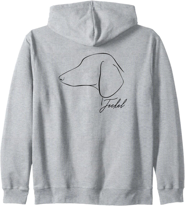 Teckel Profil Hunderasse Dackel Hund Hunde Kapuzenjacke