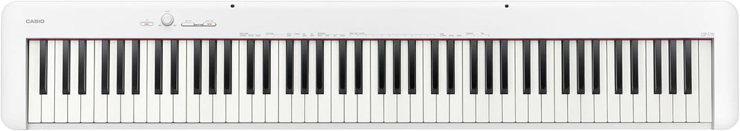 Casio CDP-S110WE Digitalpiano mit 88 gewichteten Pianotasten, weiss Weiss Single, Weiss Single
