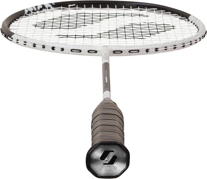 STIGA Badmintonschläger Aviox Pro - Head-Heavy Topschläger mit Exklusiver Kohlefaser für Unschlagbar