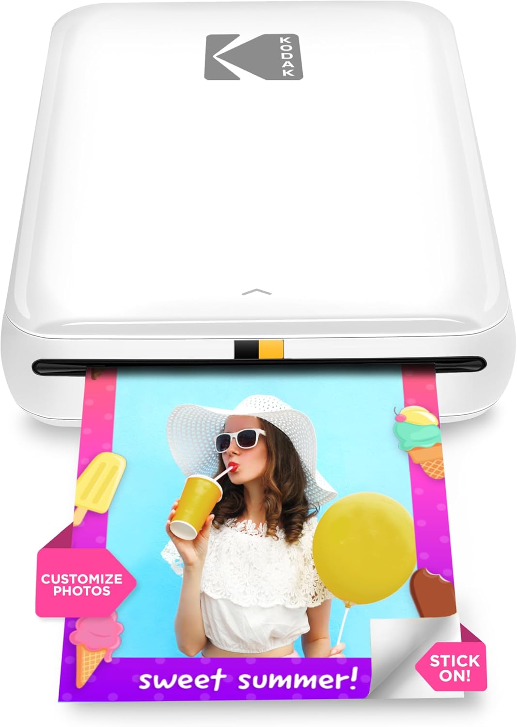 KODAK Step Drucker Drahtloser mobiler Fotodrucker mit Zink-Technologie druckt 2 × 3 Zoll grosse Foto