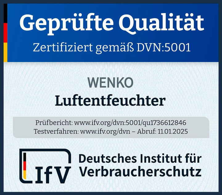 WENKO Feuchtigkeitskiller mit 2 kg Granulatblock, Raumentfeuchter, fasst bis zu 2,8 l Feuchtigkeit,