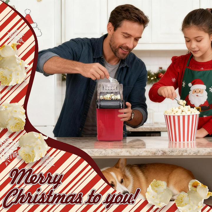Popcornmaschine,Elektrisches Schnelles Popcorngerät,Maisherstellungsmaschine Mit Bis Zu 2 Liter Kapa
