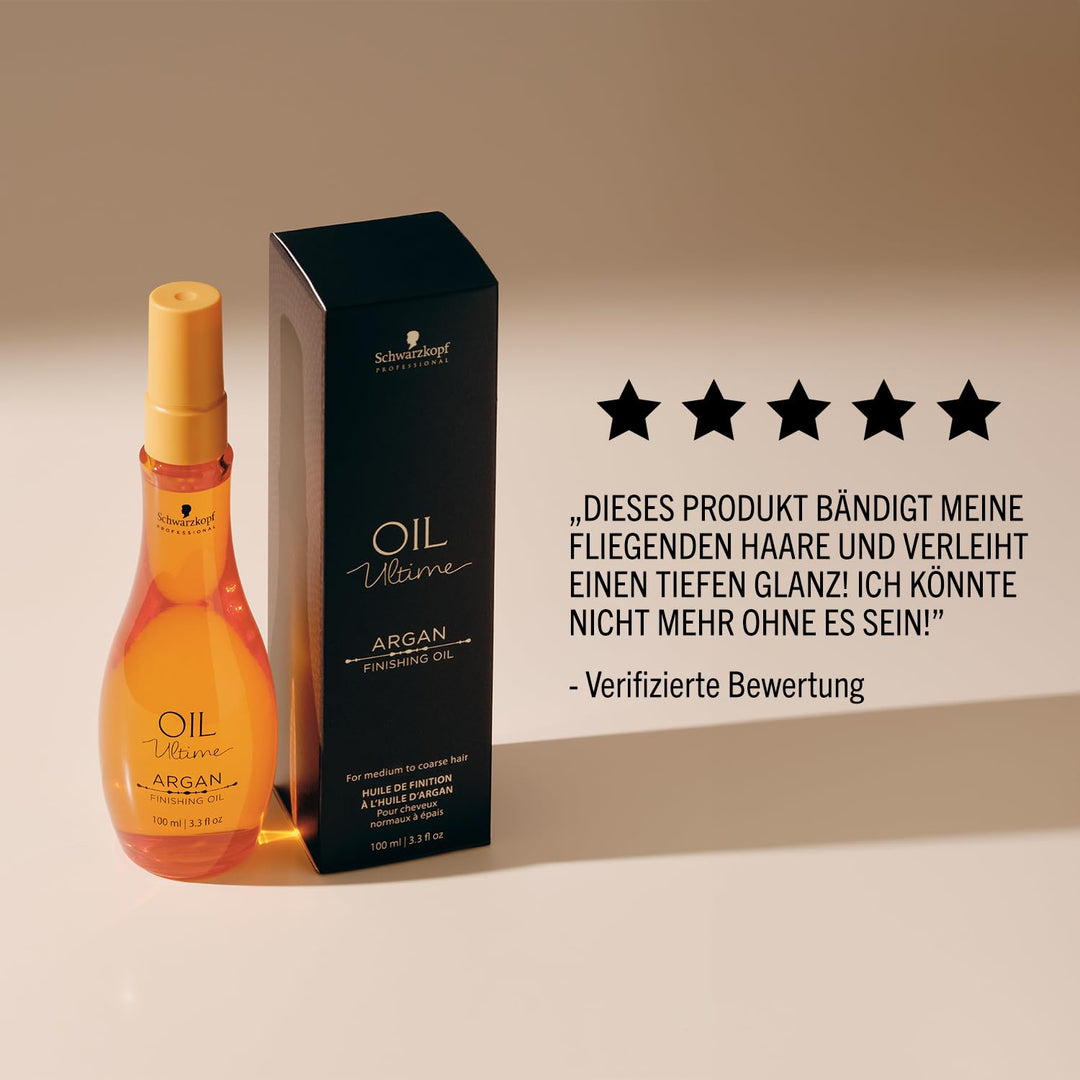 Schwarzkopf Oil Ultime Argan Finishing Oil 100ml Unparfümiert 100 ml (1er Pack), Unparfümiert 100 ml