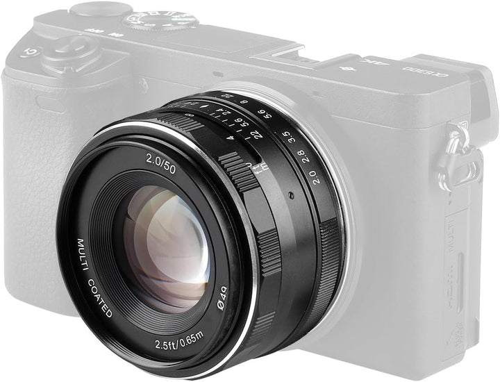 Meike Objektiv 50mm F2.0 für Sony E-Mount, multicoated, 50mm F2.0 für Sony E-Mount