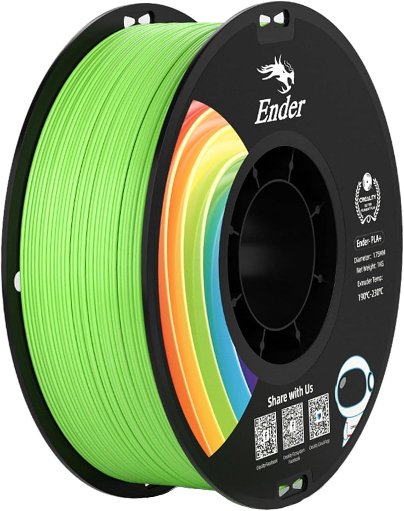 Creality Ender PLA+ Filament für 3D-Drucker, 1,75mm 3D Druck Filament, 1kg Spule, Massgenauigkeit +/