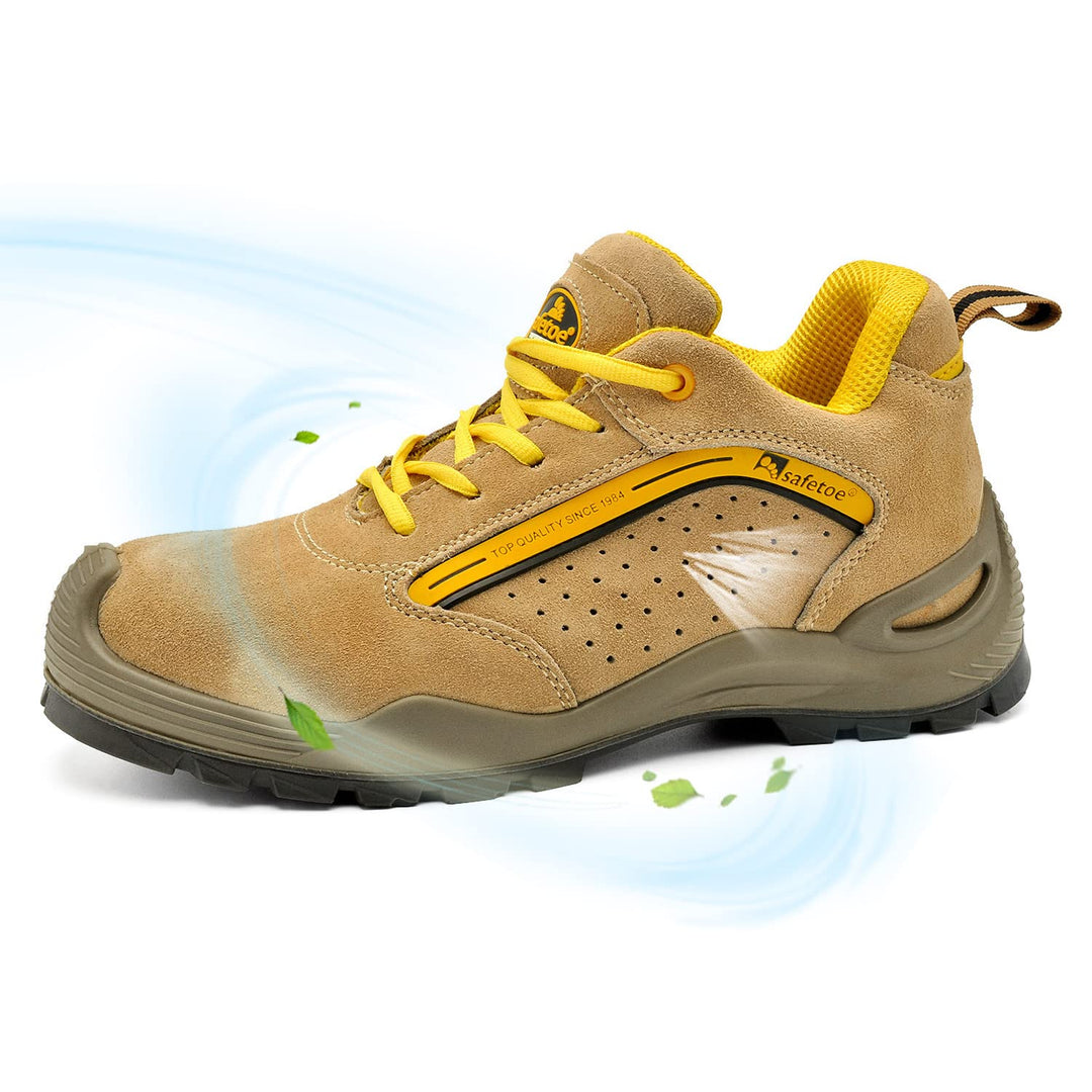 SAFETOE Arbeitsschuhe Herren &amp; Damen Leichte, 7296YN Sicherheitsschuhe Herren &amp; Damen, Wasserdichtes