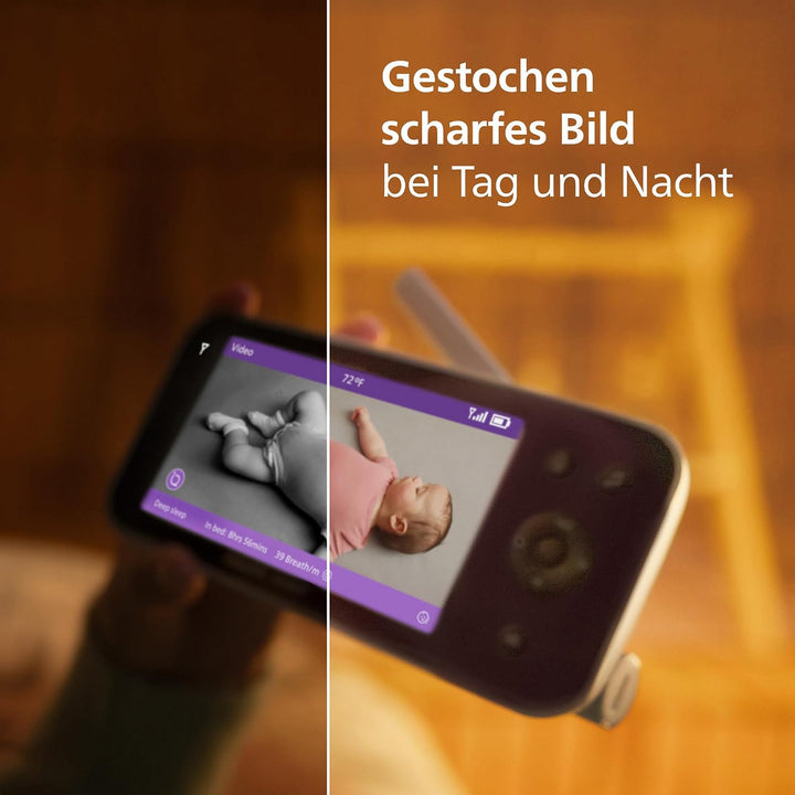 PHILIPS Avent Premium Connected Videophone, das bisher beste Babyphone von Avent, Schlaf- und Atmung