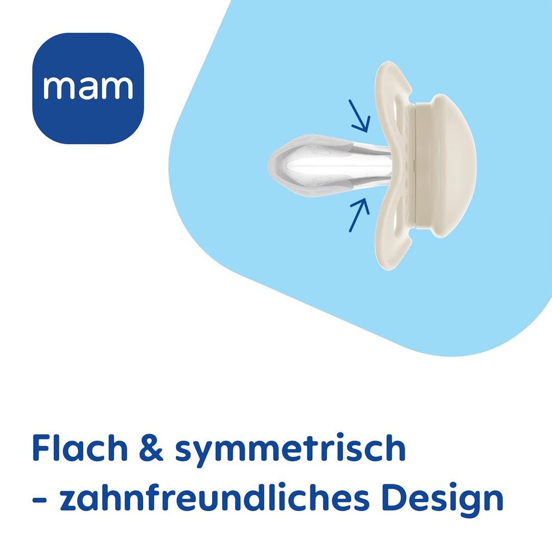 MAM Original Schnuller im 2er-Set, zahnfreundlicher Baby Schnuller aus nachhaltigen &amp; bio-erneuerbar