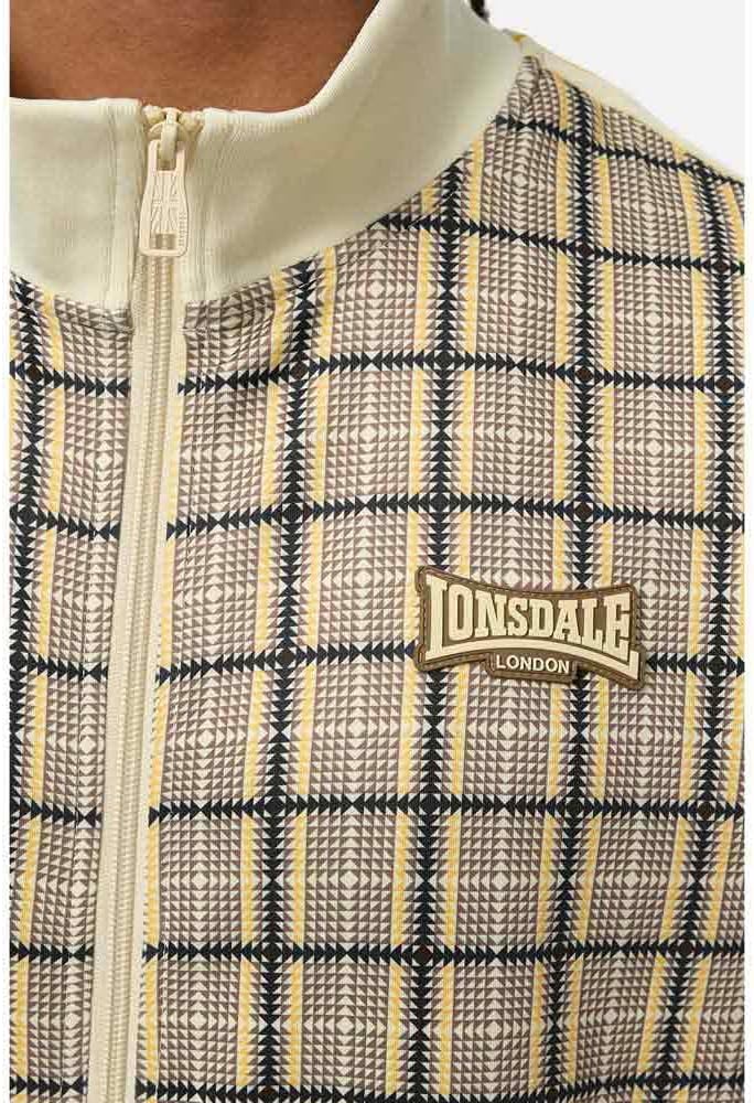 Lonsdale Herren Seabrook Tracksuit 3XL Yellow/Brown/Ecru, 3XL Yellow/Brown/Ecru