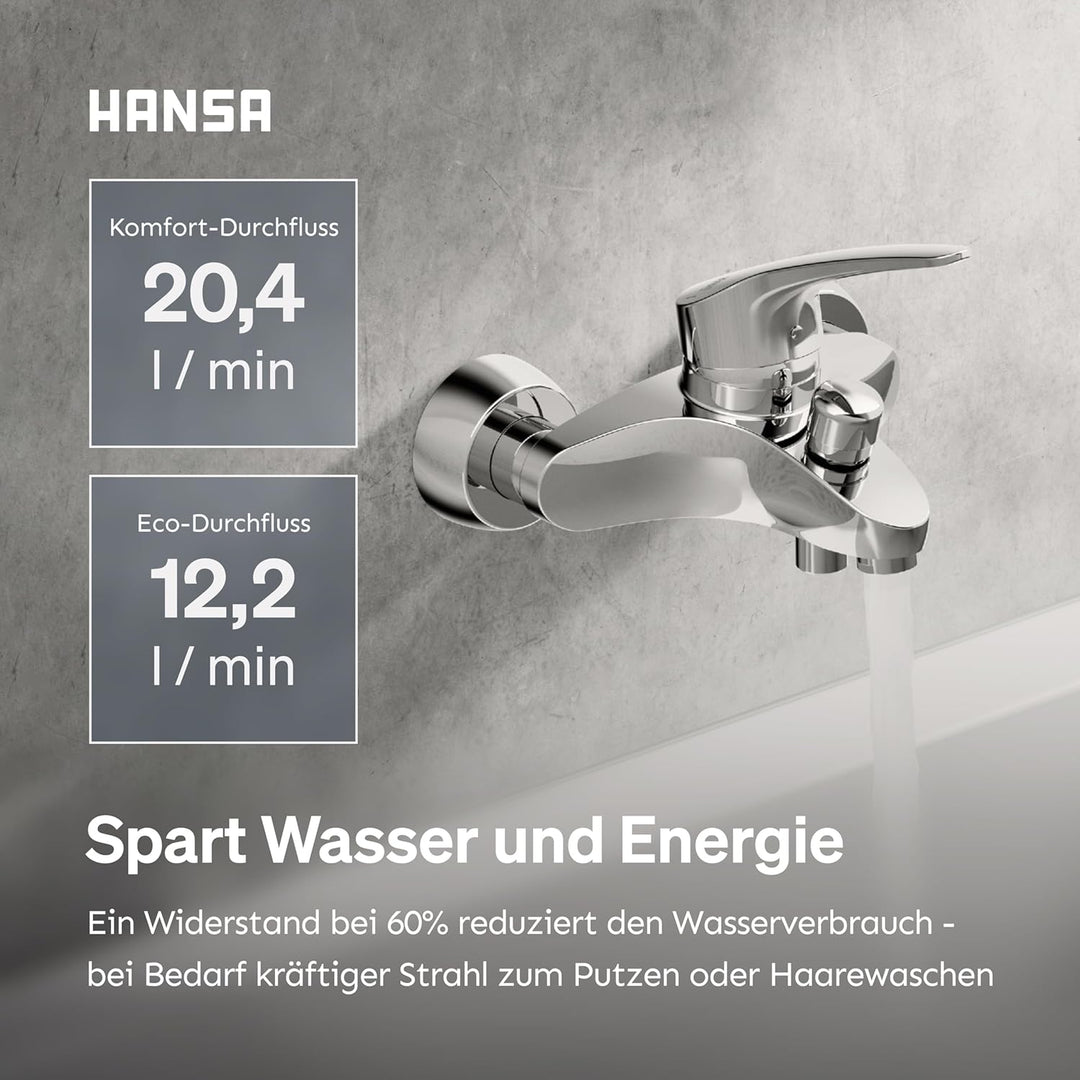 Hansa 1742183 Hansamix Wannen Armatur, Chrom