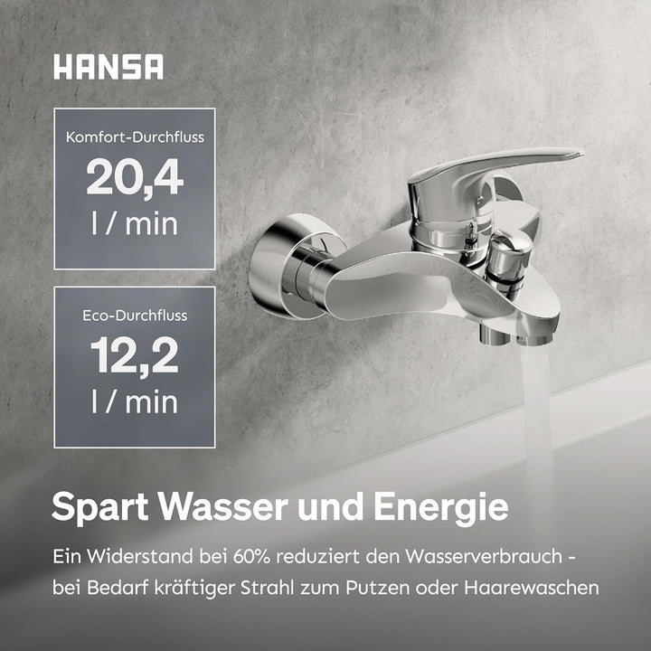 Hansa 1742183 Hansamix Wannen Armatur, Chrom
