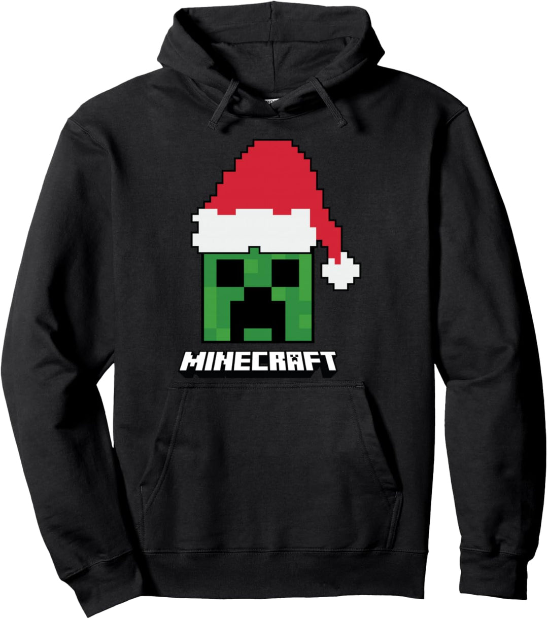 Minecraft Weihnachten Creeper Santa Hat Pullover Hoodie