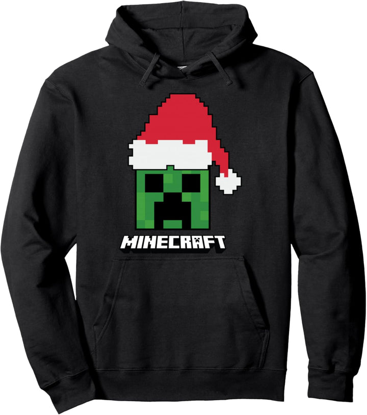 Minecraft Weihnachten Creeper Santa Hat Pullover Hoodie