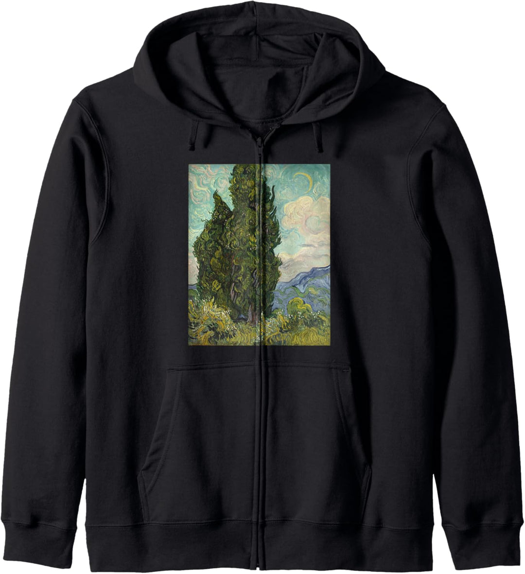 Cypresses by Vincent van Gogh Kapuzenjacke