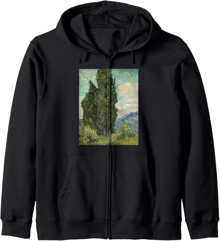 Cypresses by Vincent van Gogh Kapuzenjacke