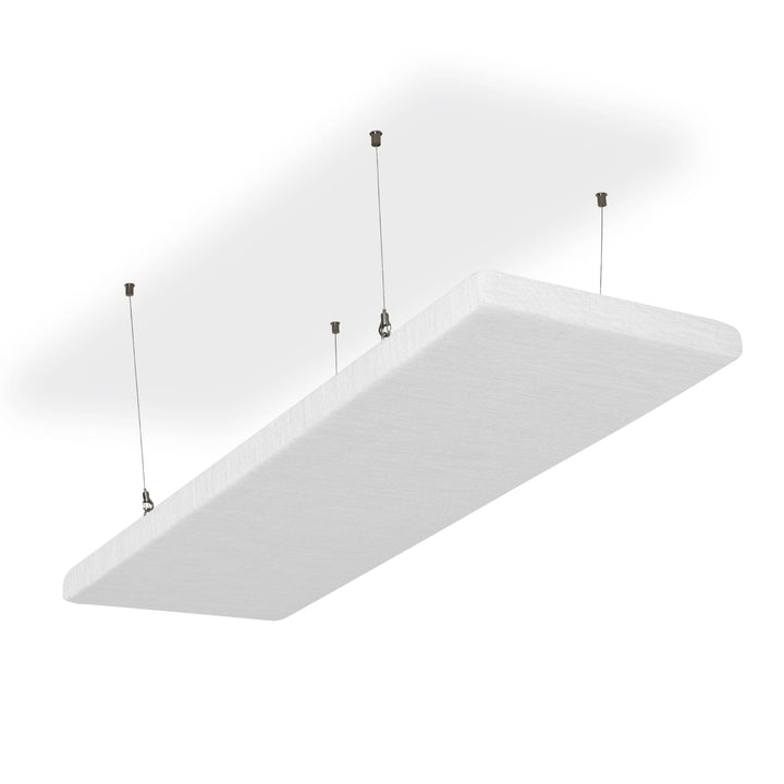 SILENT4® Schallabsorber Decke 114x33x5cm Akustikbild Akustikpaneele aus Akustikvlies, Seilmontage, m