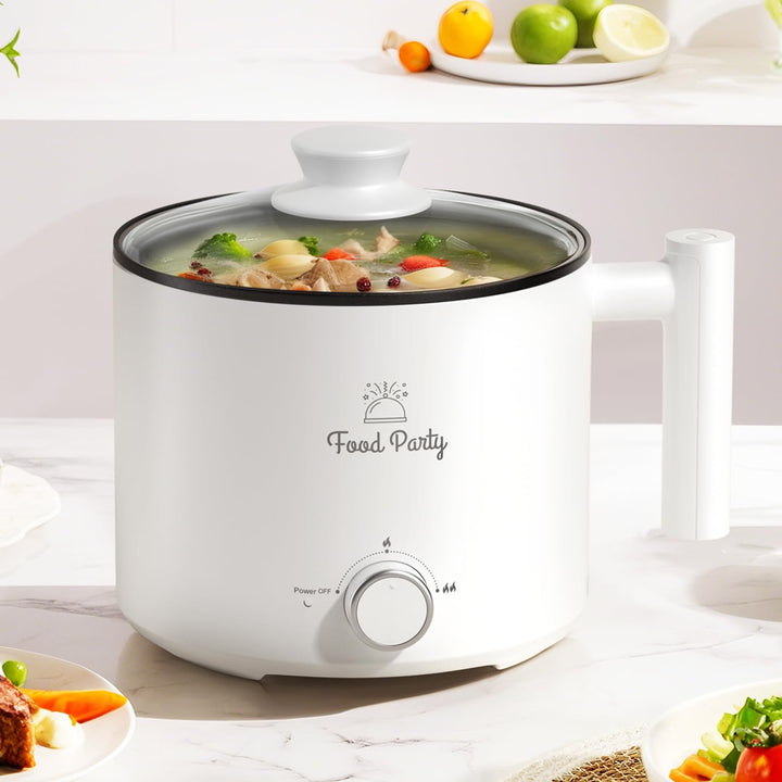 Food Party Hot Pot Elektrisch Hotpot Topf 1,8L Elektrischer Kochtopf 220V Nudelkocher Elektropfanne