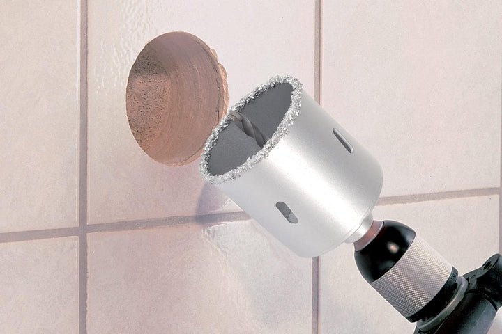 wolfcraft Bohrkroneneinsatz-Set, hartmetallbestreut, 5-tlg. I 1003000 I Für Mauerwerk und Stein, Ø 3