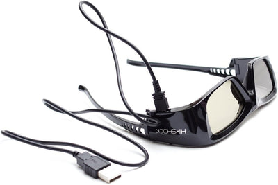 2x Hi-SHOCK RF Pro Black Diamond | RF 3D Brille für Epson, SONY RF Beamer | komp. mit VPL-VW1000, VP