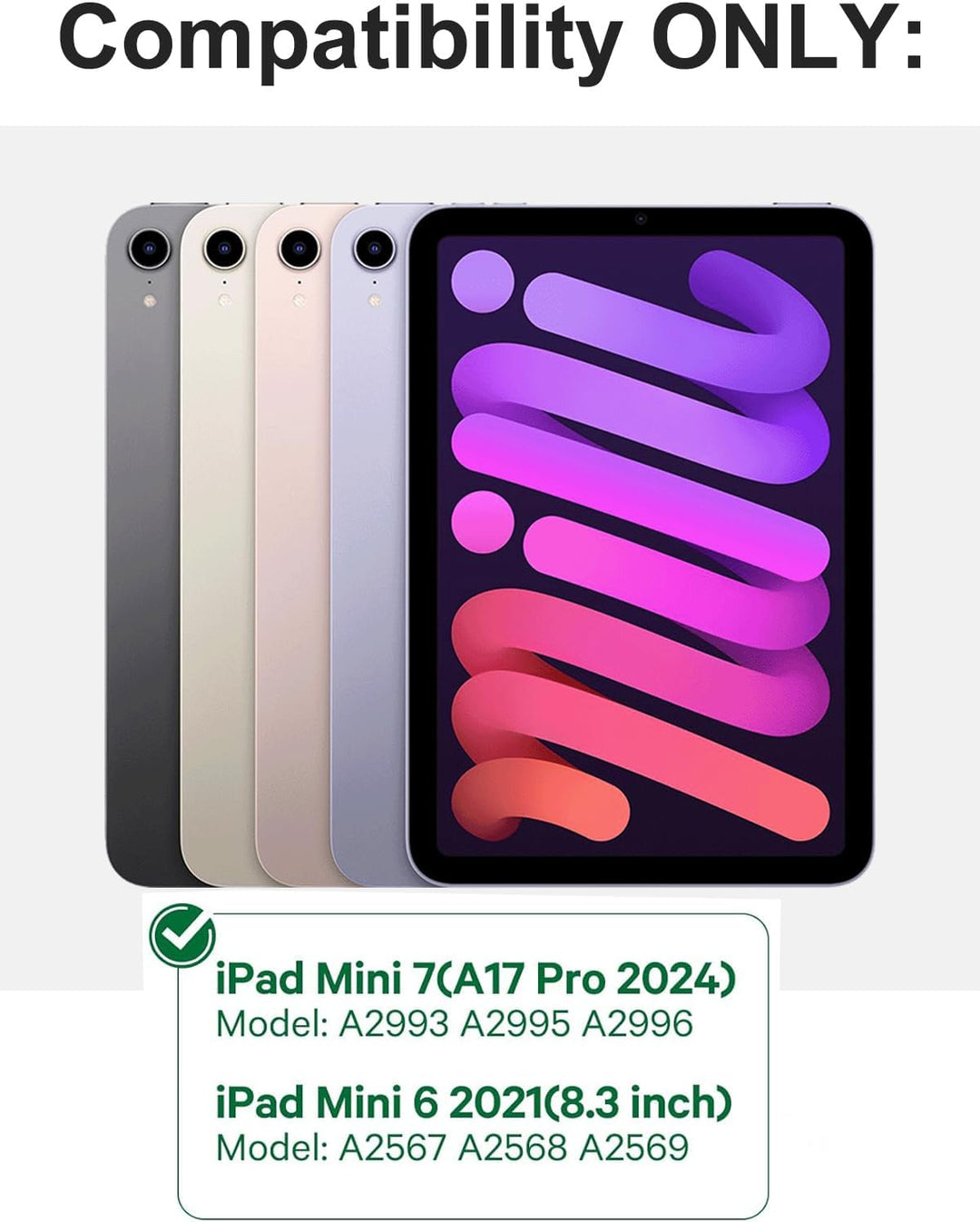 FOGARI Tastatur für iPad mini 7 (A17 Pro) 2024/Mini 6 2021 8.3 Zoll, QWERTZ Deutsches Tastatur Magne