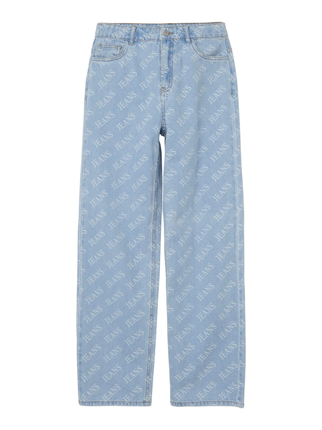 NAME IT Mädchen Nlftexizza DNM Hw Straight Pant Hose 140 Light Blue Denim, 140 Light Blue Denim