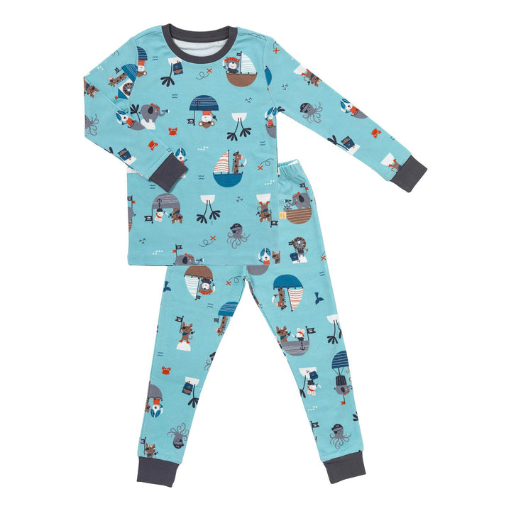 schlummersack Kinder Schlafanzug/Pyjama aus 100% Bio Baumwolle 98 Pirat, 98 Pirat