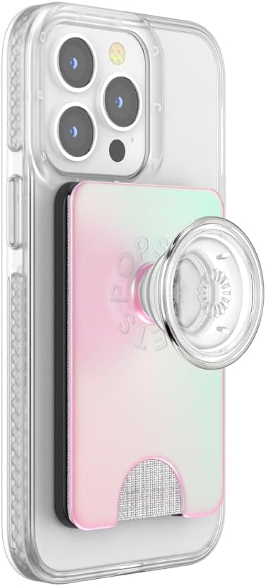 PopSockets: PopWallet+ for MagSafe - Kartenhalter mit integriertem austauschbarem PopTop für Smartph
