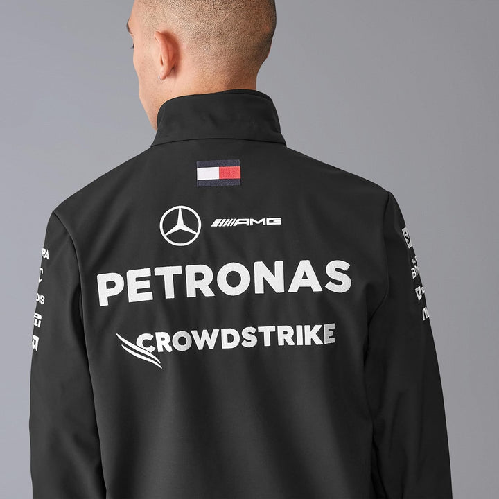 MERCEDES AMG PETRONAS F1 Herren 2024 Team Softshell-Jacke XL Schwarz, XL Schwarz