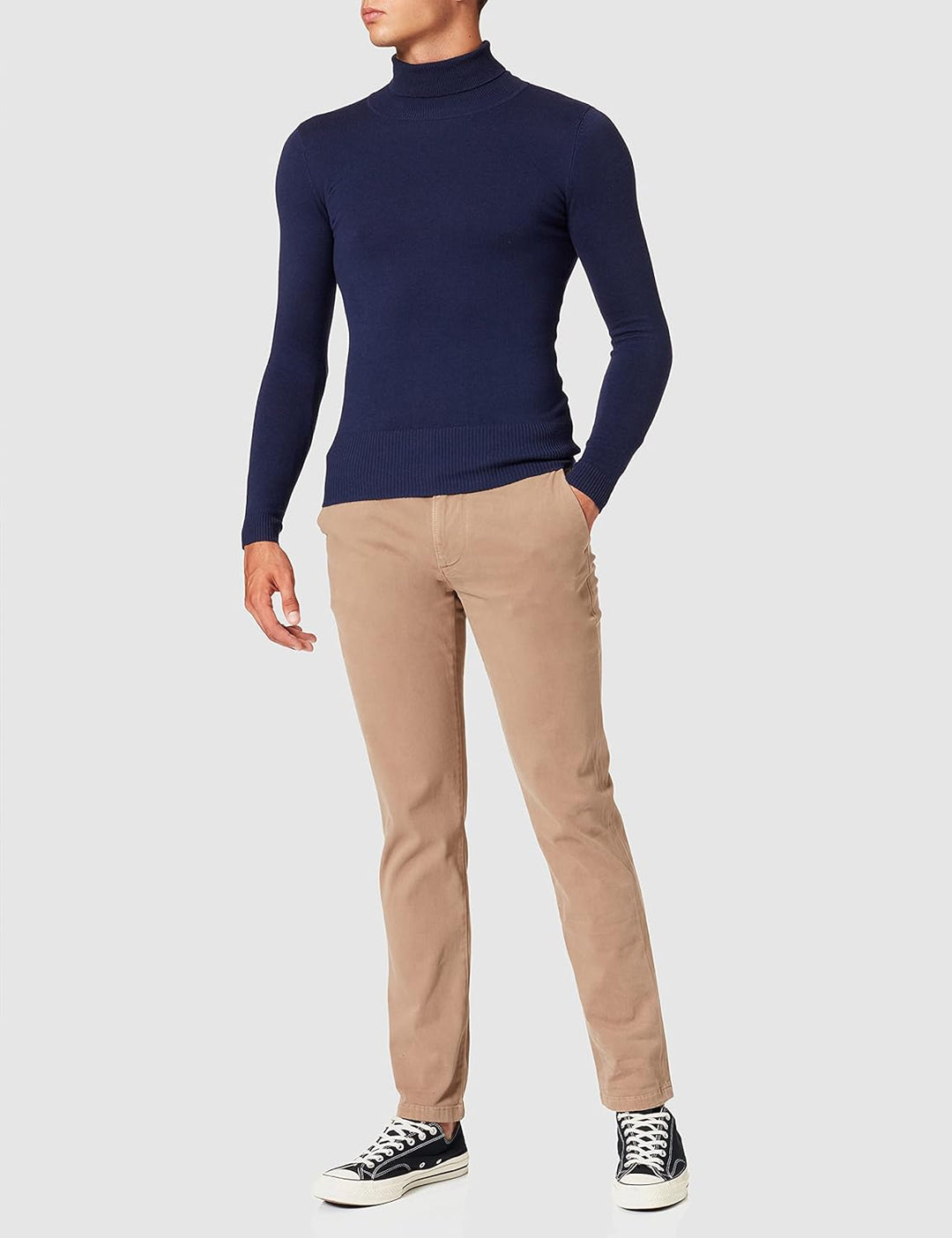 7 For All Mankind Herren Slimmy Chino Tap. Luxe Performance Sateen Sandcastle Hose 29W / 30L Beige,