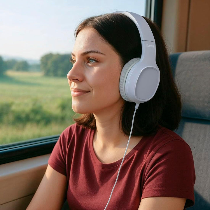 Hama Kopfhörer mit Kabel Fun C, On Ear (USB C Headset mit Mikrofon, einstellbares Kopfband, weiche O