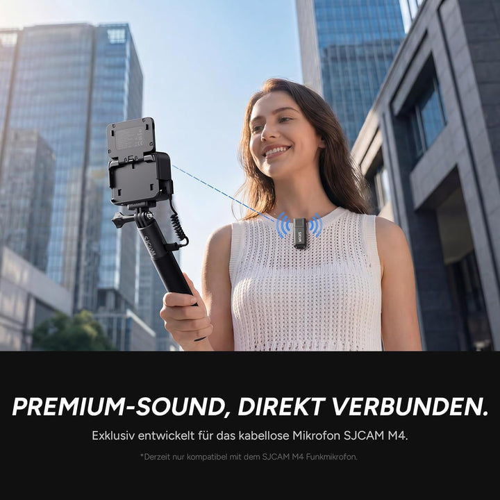 SJCAM SJ30 8K/20FPS,4K/60FPS Vlog Kamera mit Nachtsicht Dual-Objektiv & Wireless Mikro,7H Akku-Griff