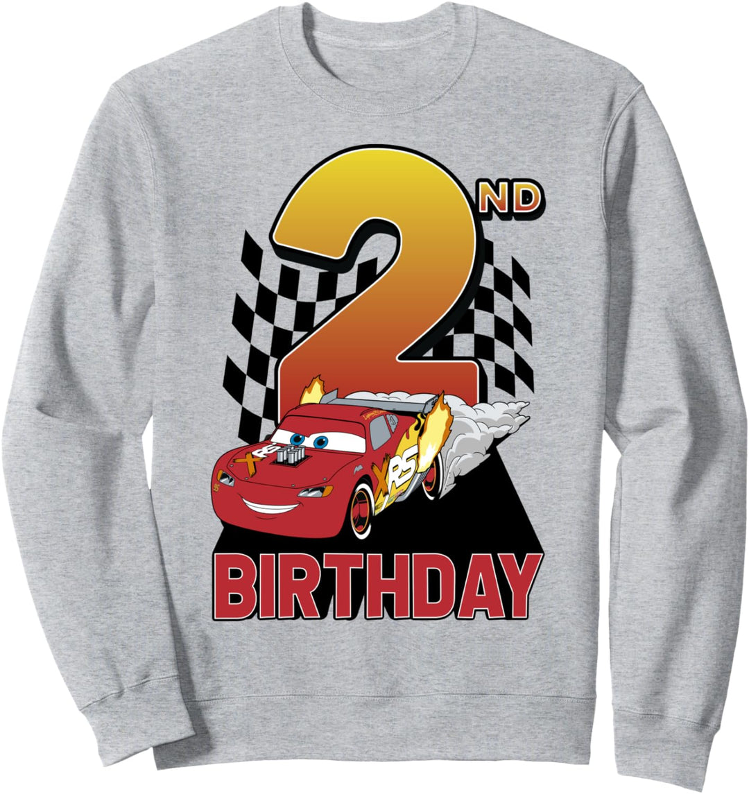 Disney Pixar Cars Lightning McQueen Second Birthday Sweatshirt