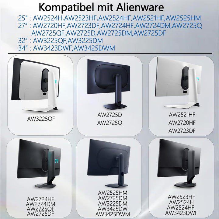 AW3425DWM VESA-Adapter kompatibel mit Alienware Monitoren (passend für AW2525HM,AW2524HF,AW2724HF,AW