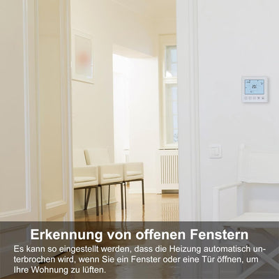 KETOTEK Smart Thermostat Fussbodenheizung Elektrisch WiFi 16A Alexa Google Assistant Kompatibel, Dig