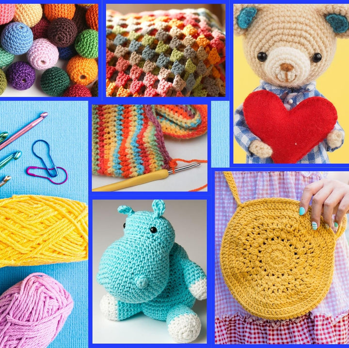 SusggO 96 Stück Häkelset für Anfänger Häkelnadel Set Häkel-Set Komplettes, Amigurumi, Häkel-Set für