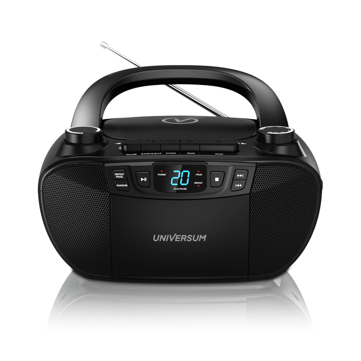 Universum BB 200 - tragbarer CD-Player mit Radio und Kassette - einfache Bedienung für Kinder &amp; Seni
