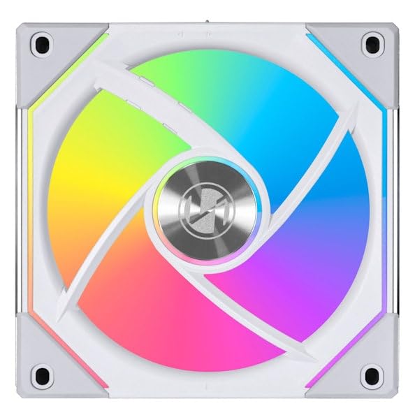Lian Li UNI FAN SL-INF Reverse Blade ARGB 3er-Pack 120 mm Lüfter – Weiss – Infinity Mirror RGB – Mit