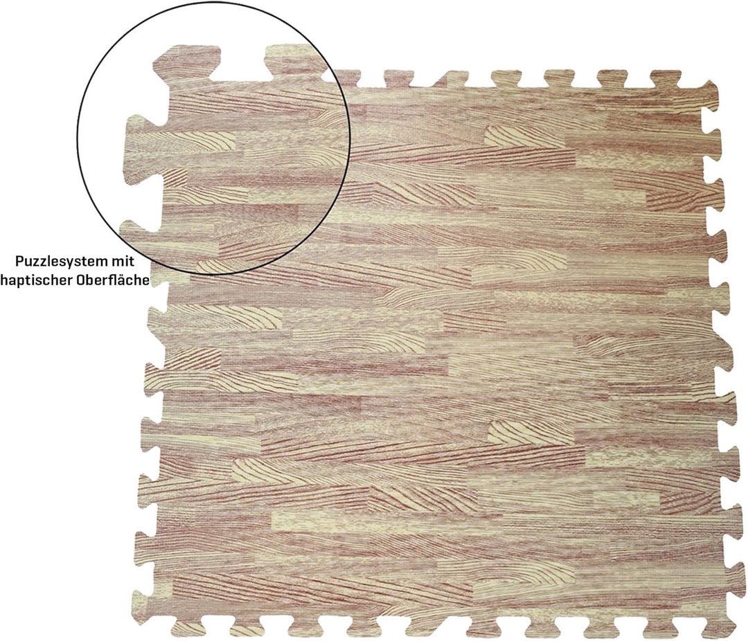 Sporttrend 24® 4 Schutzmatten ohne Randstücke Set in hellbraun 60x60x1cm | 1,44qm | Bodenschutzmatte
