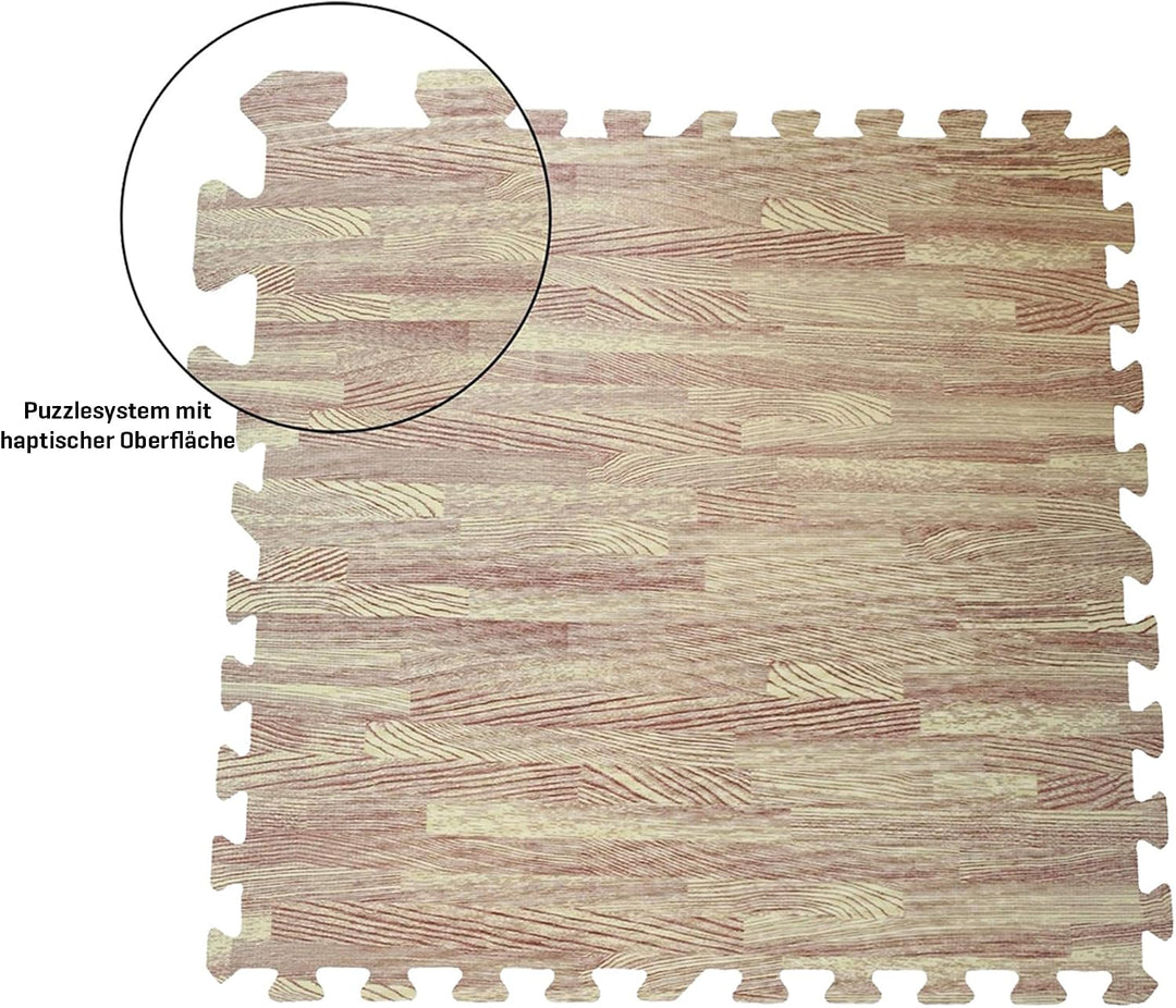 Sporttrend 24® 18 Schutzmatten + 36 Randstücke Set in Hellbraun 60x60x1cm | 6,48qm | Bodenschutzmatt
