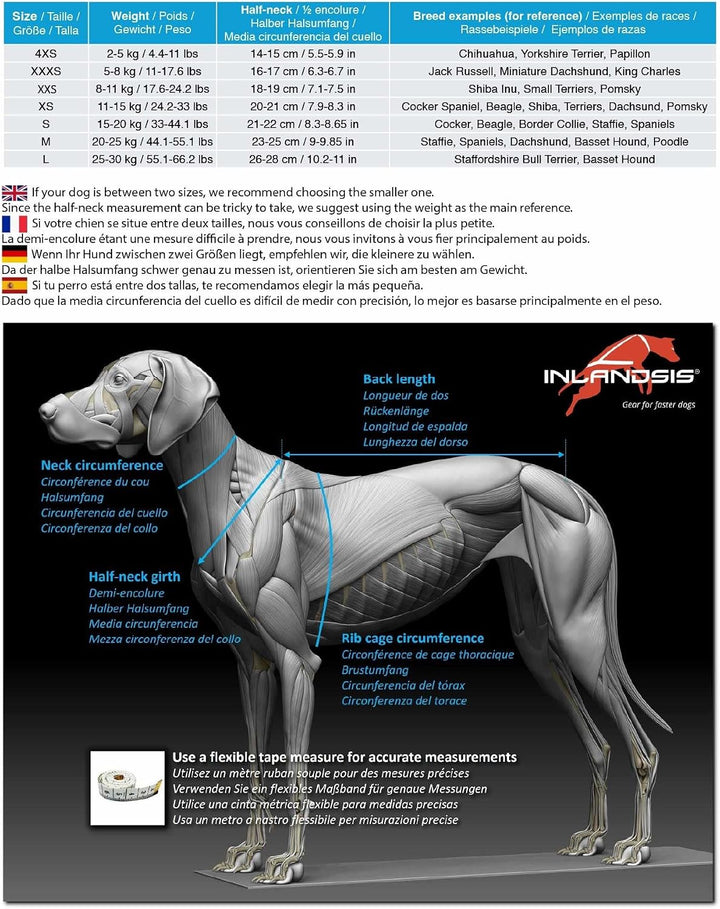 Inlandsis Canicross Geschirr für kleine Hunde, Open-Back S Grün / Schwarz, S Grün / Schwarz