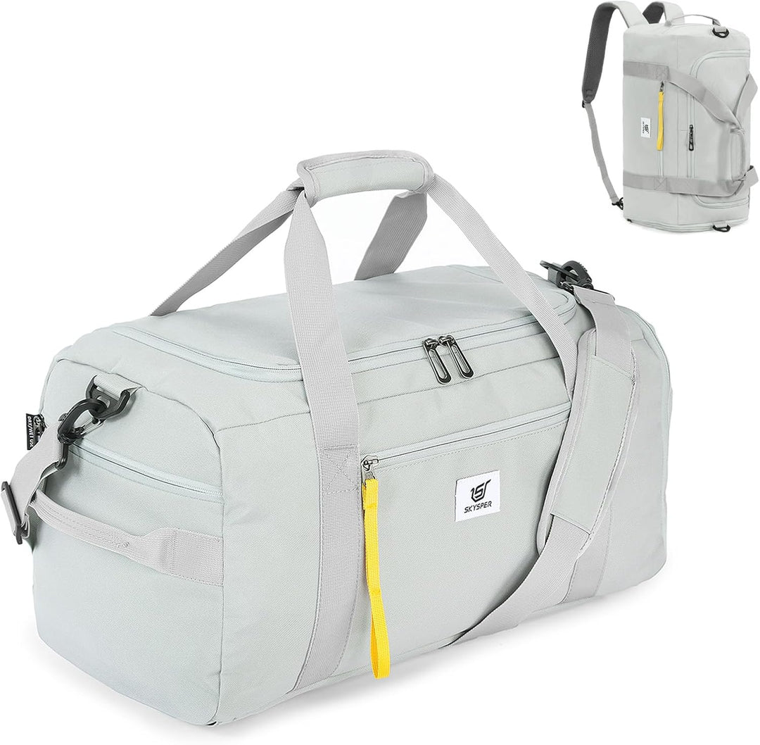 SKYSPER Sporttasche Herren 40l, Sporttasche mit Rucksackfunktion Reisetasche Gym Tasche mit Schuhfac