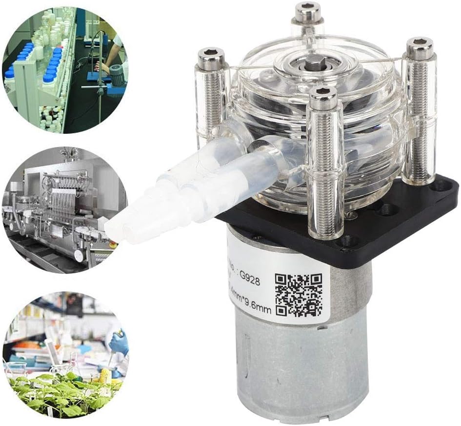 Oumefar Schlauchpumpe Drei Rollen Grosse Durchflussdosierpumpe Getriebemotorlabor Aquarium Tropfdosi
