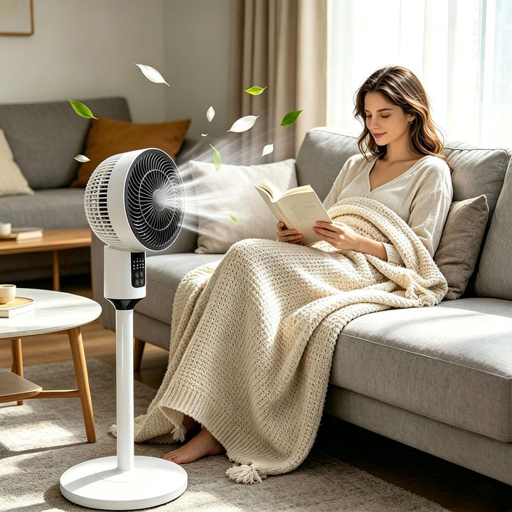Tragbarer Stand-USB-Ventilator, höhenverstellbar, leise Luftzirkulation, für Zuhause, Schlafzimmer,