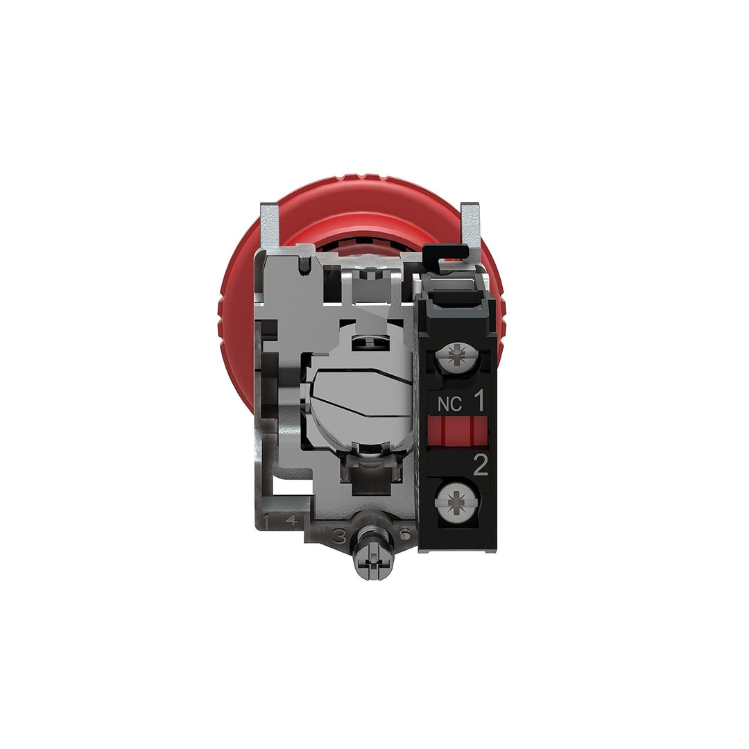 Schneider Electric | XB4BS8442 - Not-Halt/Not-Aus-Taster, rot, Drehentriegelung 22mm, 1Ö Zum Auslöse