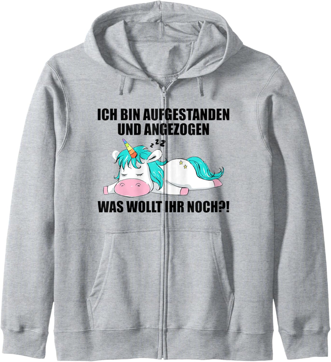 Lustige Sprüche Einhorn Mitarbeiterin Arbeitskollege Büro Kapuzenjacke