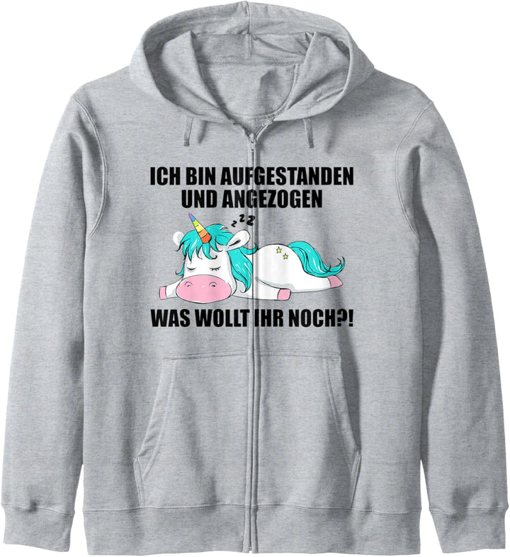 Lustige Sprüche Einhorn Mitarbeiterin Arbeitskollege Büro Kapuzenjacke