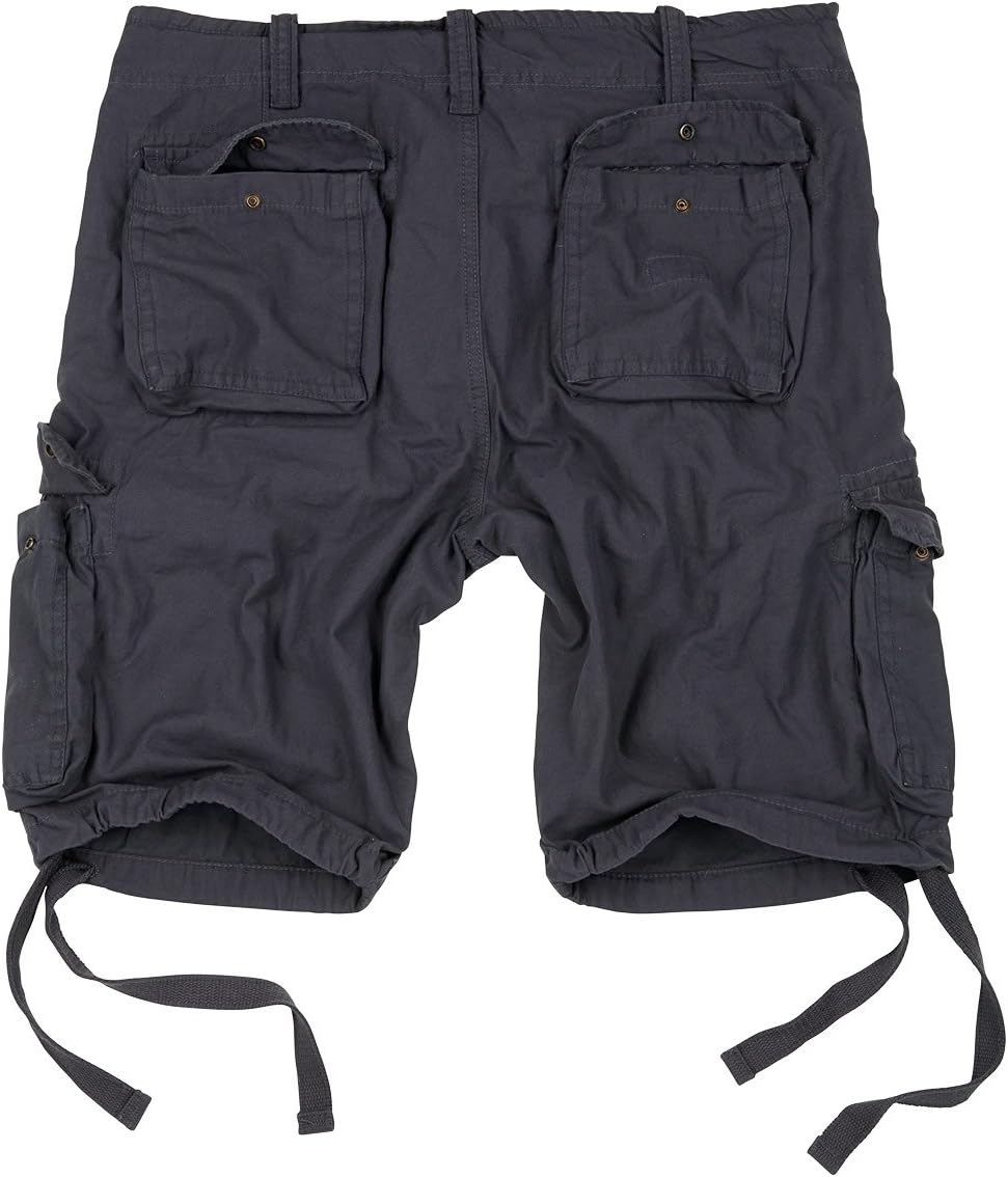 Surplus Raw Vintage Airborne Vintage Herren Cargo Shorts M Anthrazit, M Anthrazit