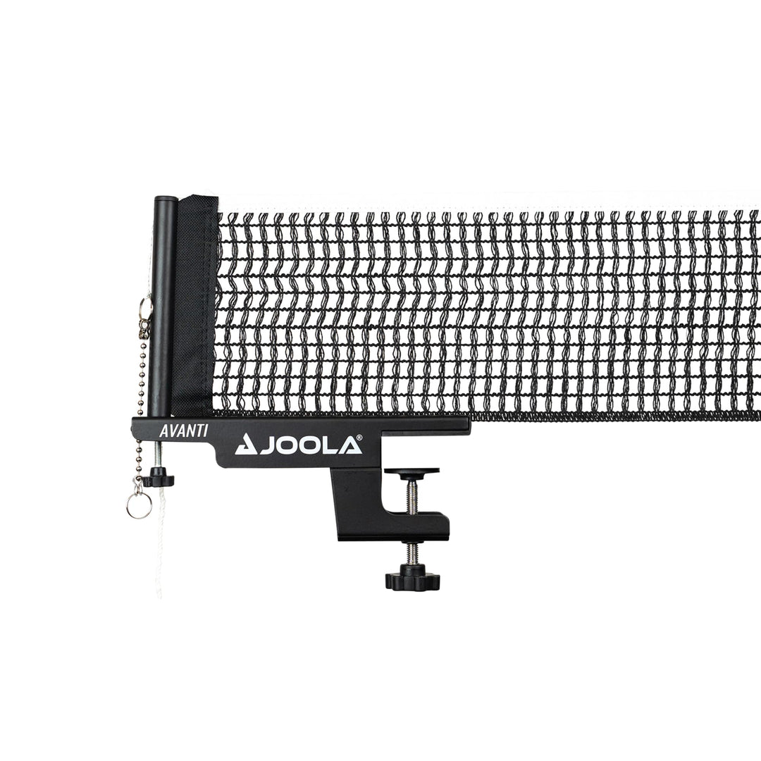 JOOLA 31009 Unisex – Erwachsene TT-Netzgarnitur Avanti Tischtennisnetz, schwarz, 152cm
